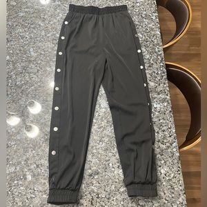 Black snap pants